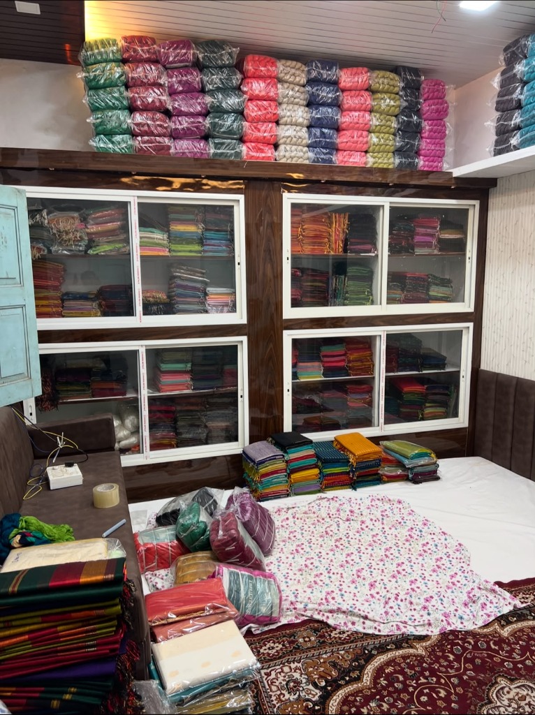 Maheshwari Saree Stock & Display Cabinets